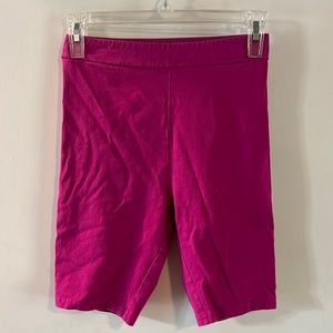 Pink tight shorts